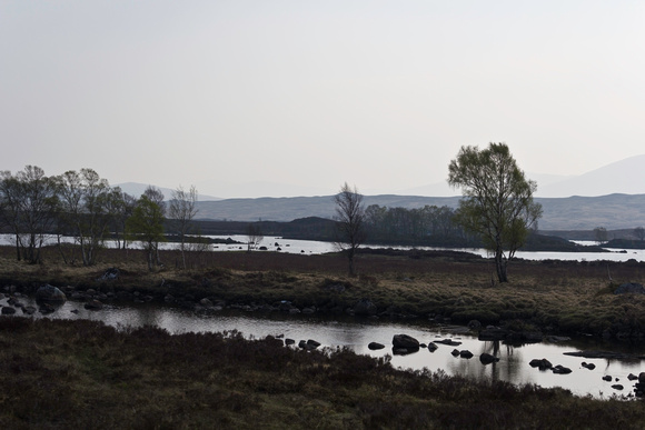 Water bodies and greenery in the rugged part of the Scottish Hig