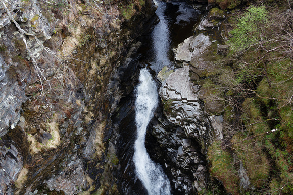 Falling water at the Corrieshalloch Gorge and Falls of Measach i