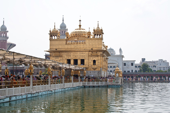 Causeway leading to the Golden Temple in India