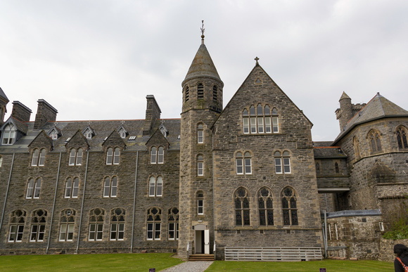 Expanded view of front section of Benedictine Abbey in Fort Augustus