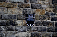 The sign for the Castle Gates inside the Edinburgh Castle, givin