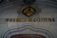 Inscription on doorway of Scottish National War memorial