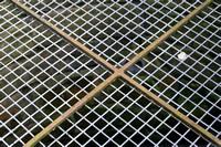 Iron mesh inside the Edinburgh Castle