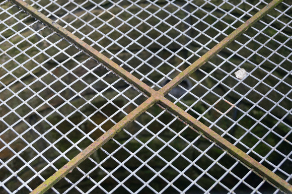 Iron mesh inside the Edinburgh Castle