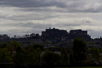 The splendor of Edinburgh Castle, located on a height overlookin